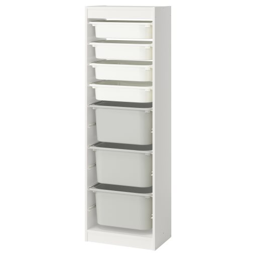 TROFAST, storage combination with boxes, 46x30x145 cm, 895.754.57