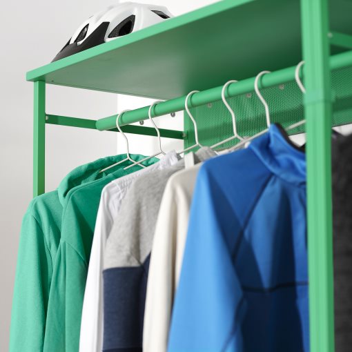 PLATSA, open wardrobe with 3 drawers, 160x42x191 cm, 895.941.30