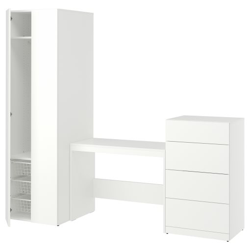 LASTARE, storage combination with table, 220x62x200 cm, 896.038.89