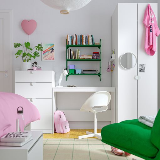 LASTARE, storage combination with table, 220x62x200 cm, 896.038.89