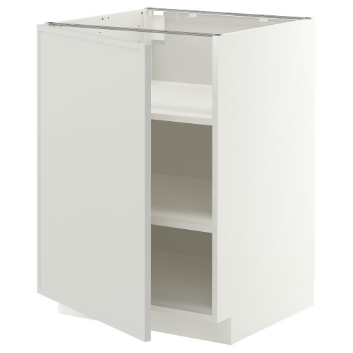 METOD, base cabinet with shelves, 60x60 cm, 896.043.13
