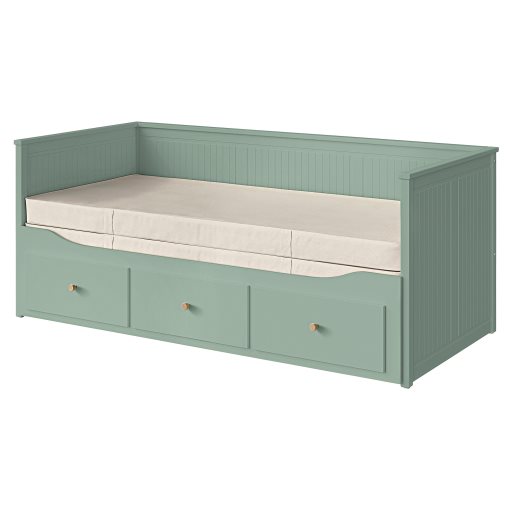 HEMNES, day-bed with 3 drawers/2 mattresses, 80x200 cm, 896.102.29