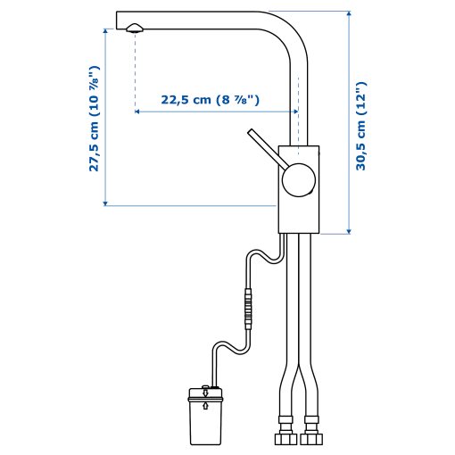 TÄMNAREN, kitchen mixer tap with sensor, 903.594.95
