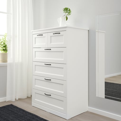 SONGESAND, chest of 6 drawers, 82x126 cm, 903.667.83