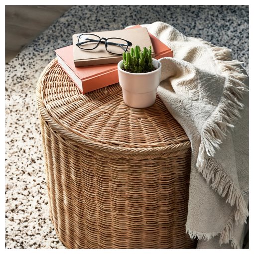 TOLKNING, pouffe with storage/handmade, 905.126.66