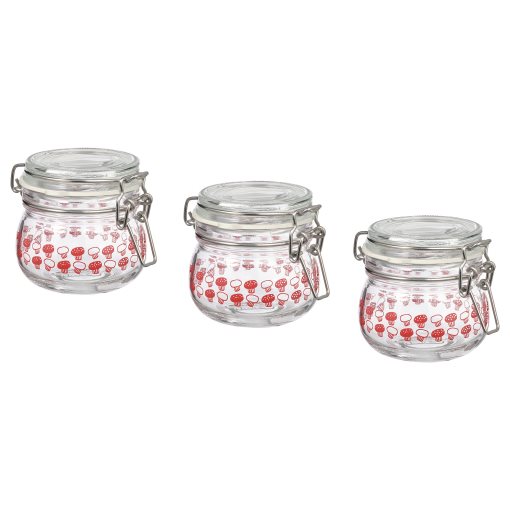 KORKEN, jar with lid 3 pack, 13 cl, 905.308.25