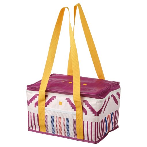 ÖMSESIDIG, cooling bag/stripe pattern, 38x26x22 cm, 905.460.63
