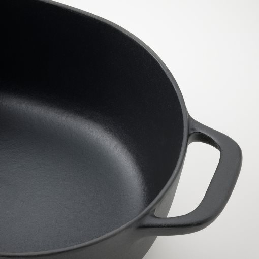 VARDAGEN, κατσαρόλα με καπάκι/μαντέμι εμαγιέ ματ, 5 l, 905.606.76