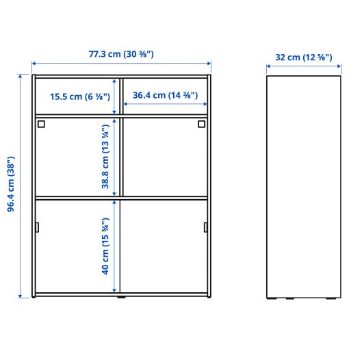 SPIKSMED, open shelving unit, 77x96x32 cm, 905.655.13