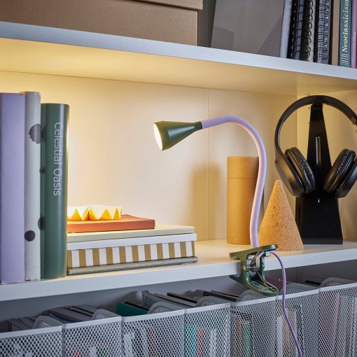 NÄVLINGE, σποτ με κλιπ με ενσωματωμένο φωτισμό LED, 905.747.82