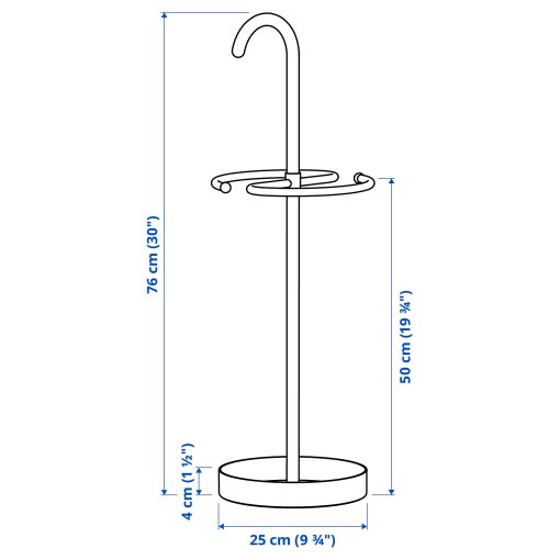 NIPÅSEN, umbrella stand, 76 cm, 905.861.48