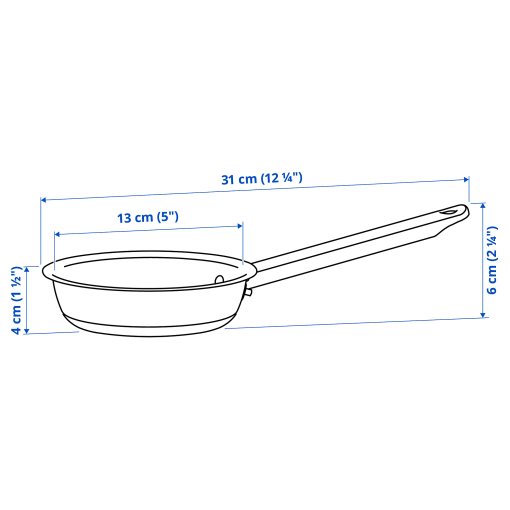 IKEA 365+, τηγάνι/αντικολλητική επένδυση, 13 cm, 905.879.06
