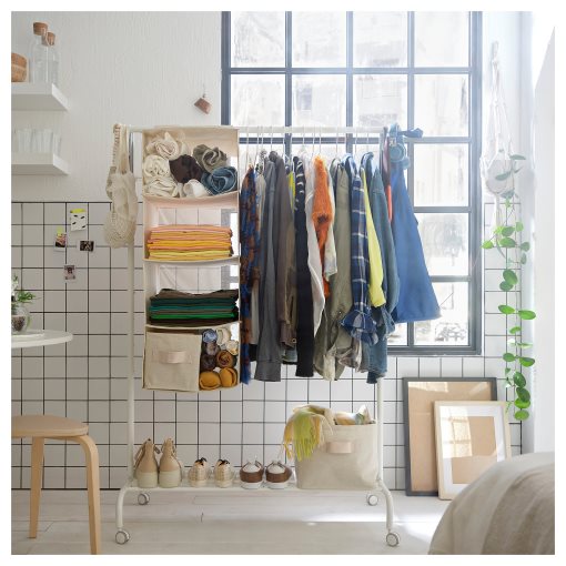 PURRPINGLA, hanging storage with 4 compartments, 36x45x92 cm, 905.919.94