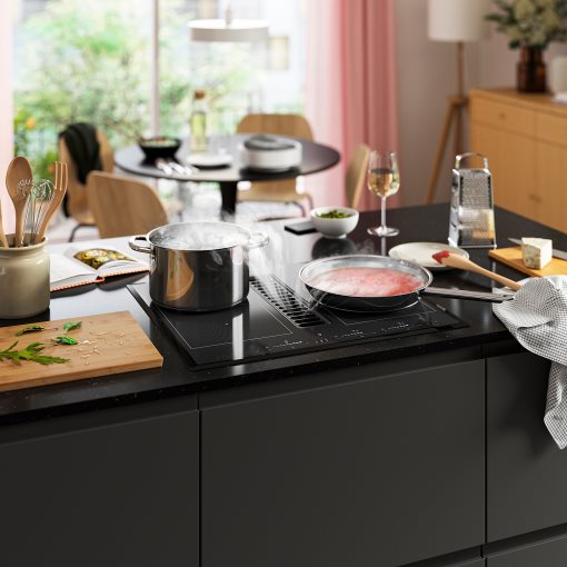 TÄCKNAN, induction hob/integrated extractor/IKEA 500, 60 cm, 905.986.36