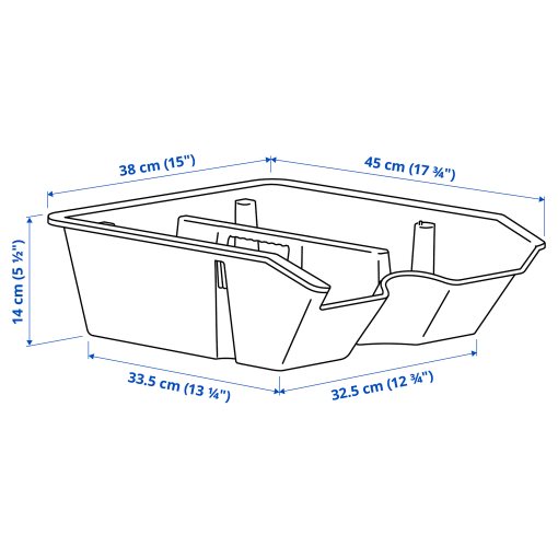 SORTERA, insert with compartments, 38x45x14 cm, 906.070.99