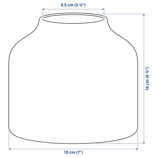 BLODBJÖRK, βάζο, 16 cm, 906.072.97
