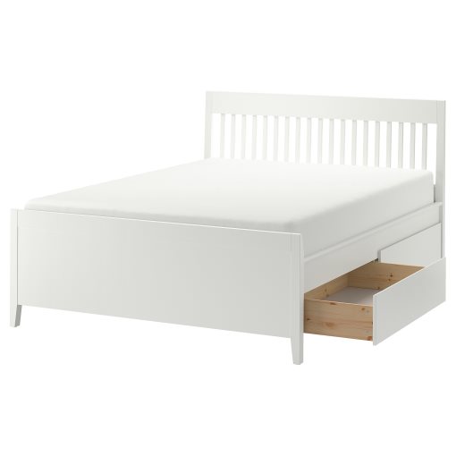 IDANÄS, bed frame with storage, 140x200 cm, 993.922.21