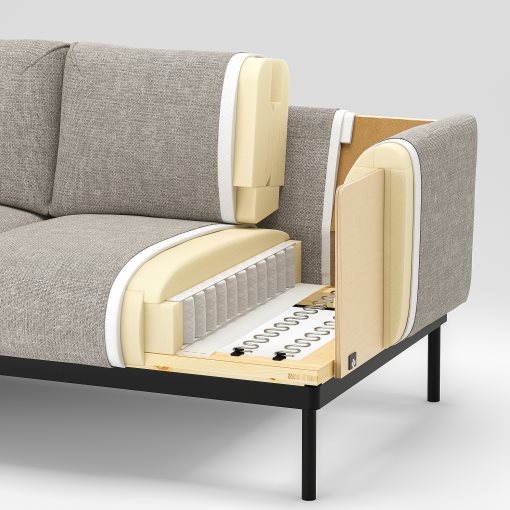 ÄPPLARYD, 4-seat sofa with chaise longue, 994.295.35