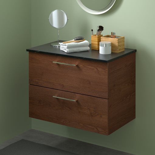 GODMORGON/TOLKEN, wash-stand with 2 drawers, 82x49x60 cm, 994.824.91