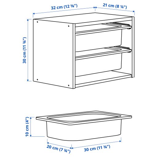 TROFAST, wall storage, 32x21x30 cm, 995.255.94