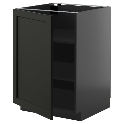 METOD, base cabinet with shelves, 60x60 cm, 995.882.23