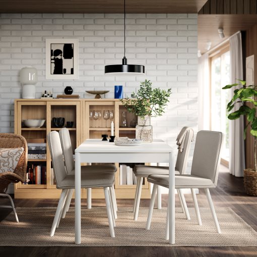 TONSTAD/TONSTAD, table and 4 chairs, 150x80 cm, 995.966.47