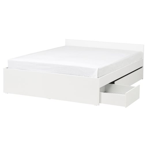VIHALS, bed frame with 2 storage boxes, 160x200 cm, 996.347.29