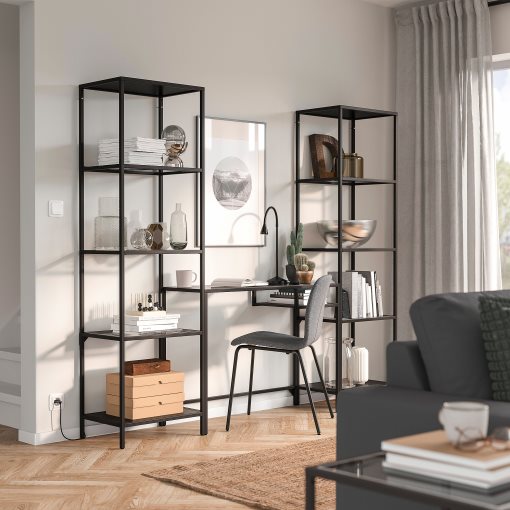 VITTSJÖ, shelving unit with laptop table, 999.026.61