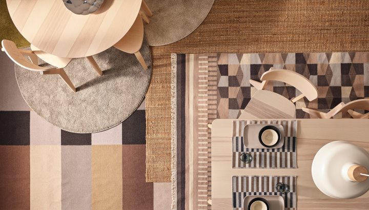 How to choose a rug for your dining table