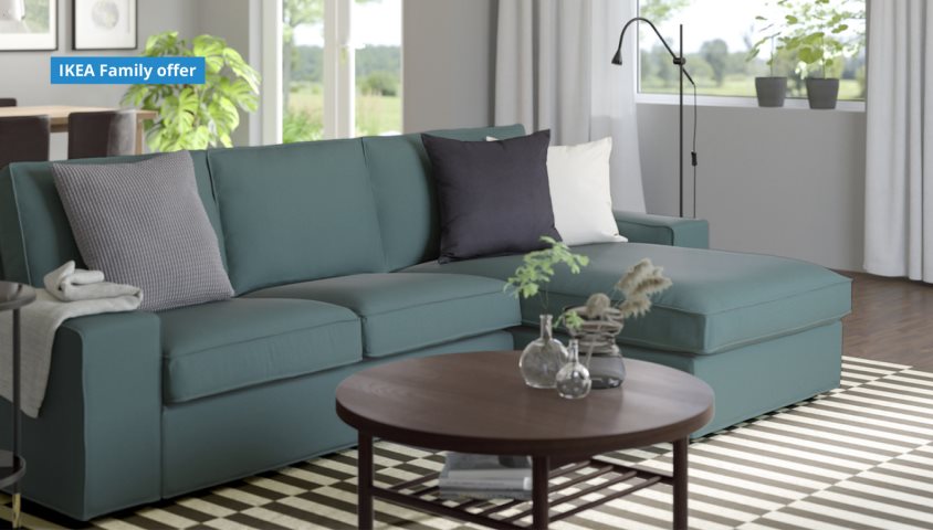 -15% on Sofas and Sofa-beds, only for IKEA Family members.