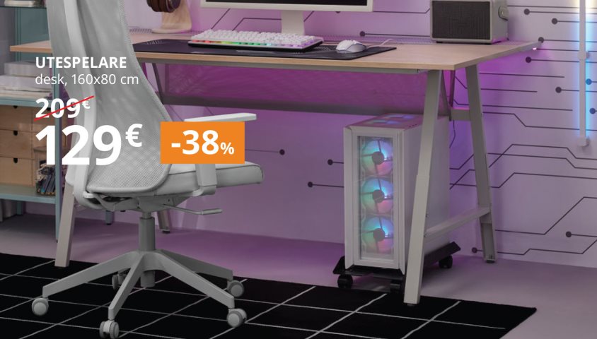 Up to -40% on selected home office furniture.