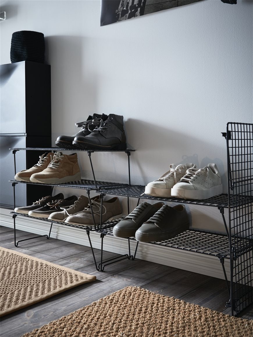A small hallway with plenty of clever storage ideas