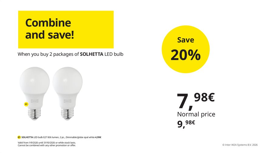 Combine and save!