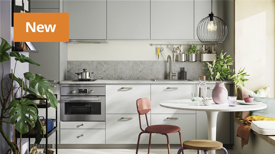 HAVSTORP light grey Kitchen,   1.126€ 