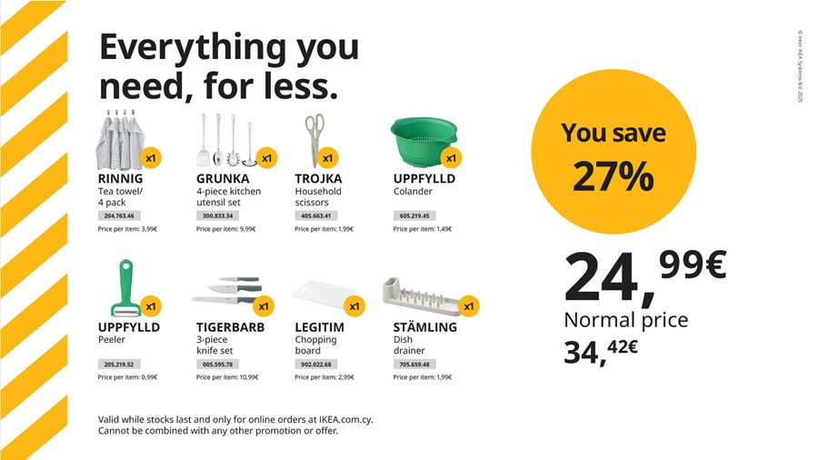Everything you need, for less.