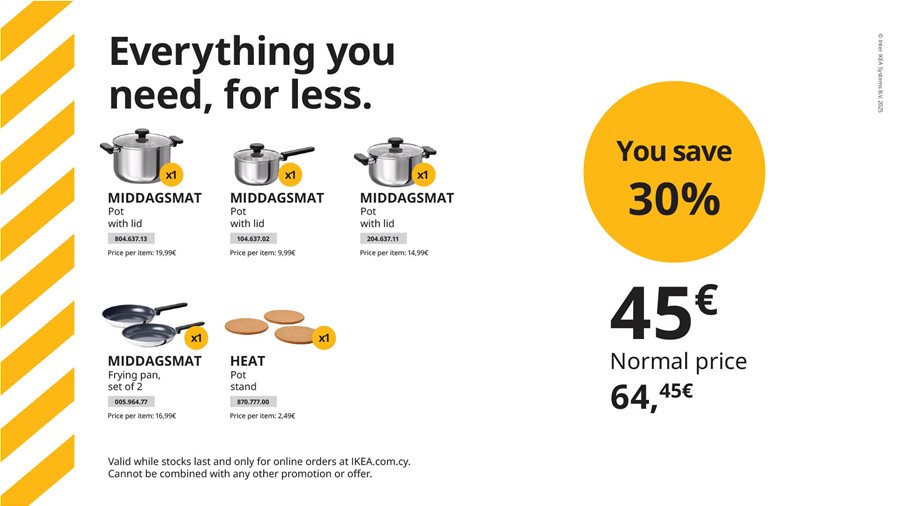 Everything you need, for less.