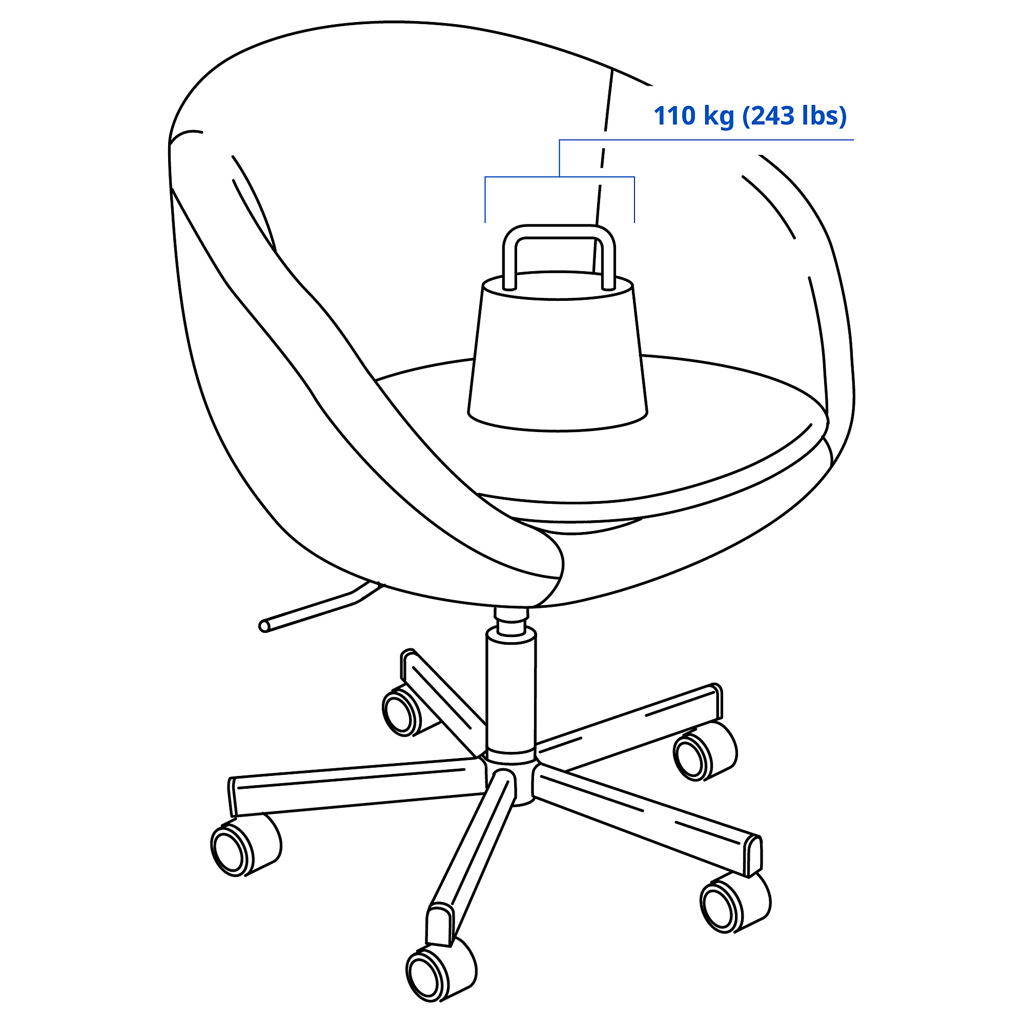 SKRUVSTA swivel chair 30280004 | IKEA Cyprus