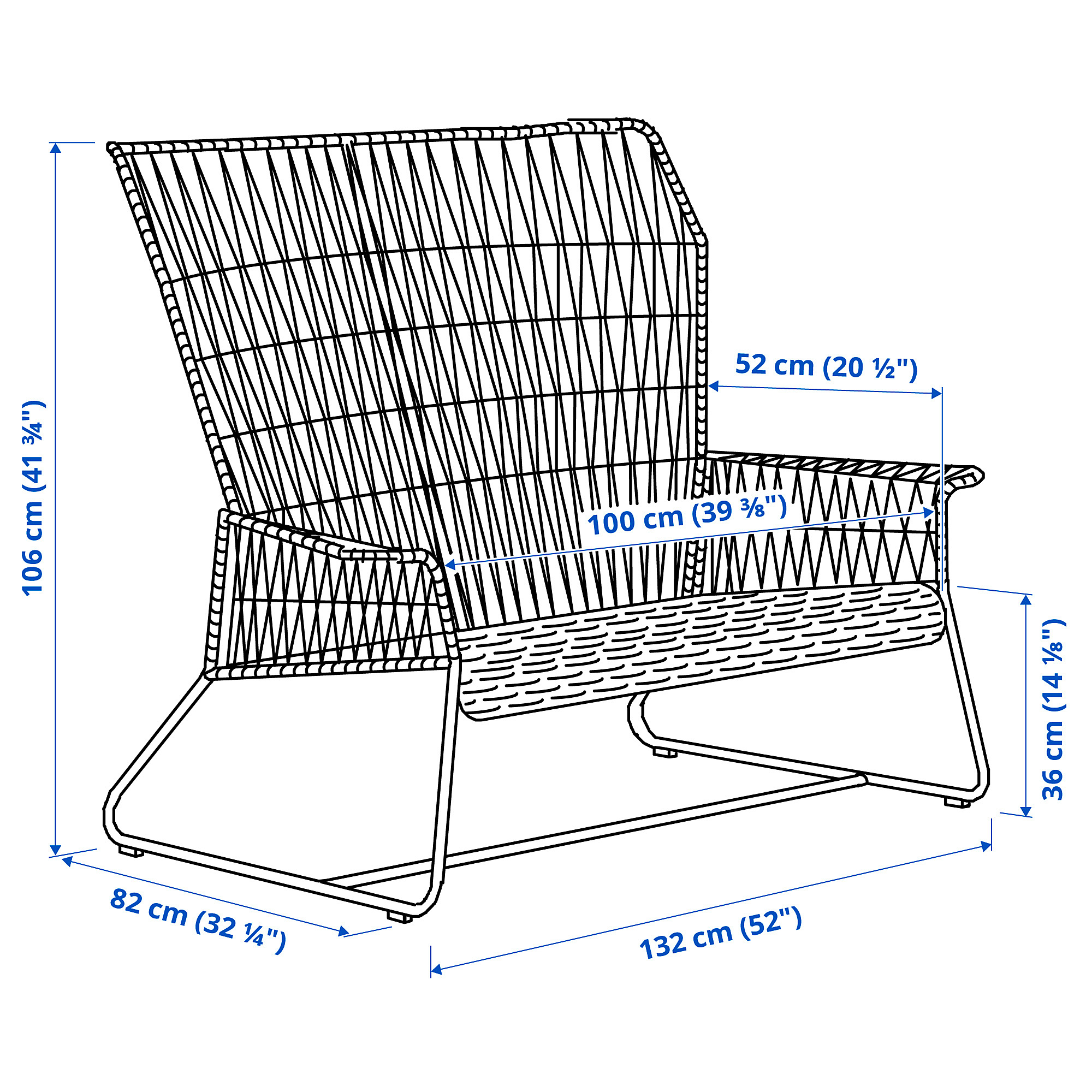 TALLSKÄR 2-seat sofa, outdoor 40575152 | IKEA Cyprus